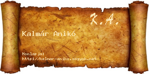 Kalmár Anikó névjegykártya
